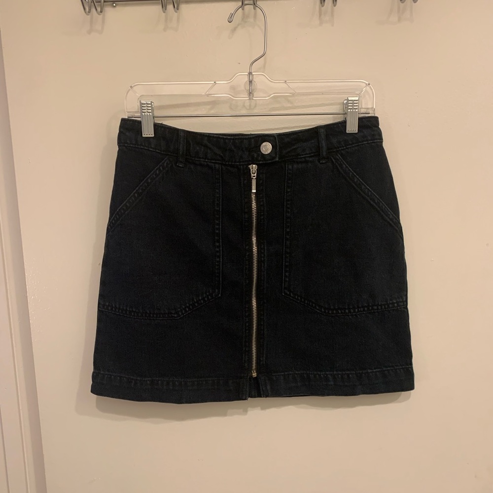 BDG Black Denim Skirt